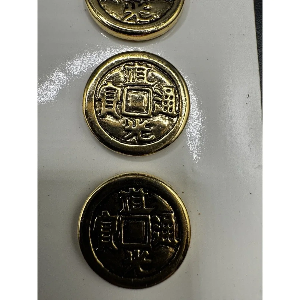 Vintage Creative Buttons By JHB‎ International Gold Tone Buttons - 3/4